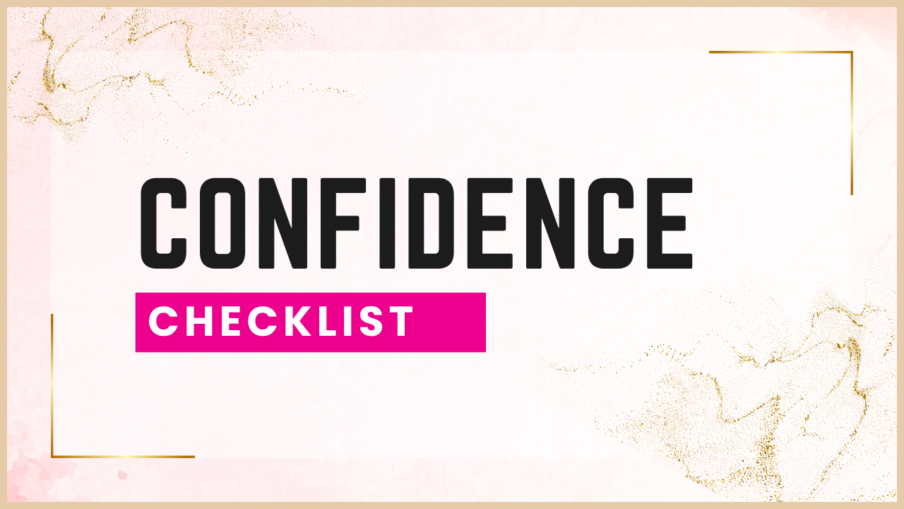 Confidence Checklist — free resources for single moms to build daily confidence and healing habits